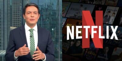 Alan Severiano no SP1 e logo da Netflix (Fotos: Reproduções / Globo / Internet)