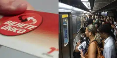 Milhares usam o cartão no metrô de SP - Montagem TVFOCO