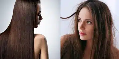 Cabelo sem frizz / Cabelo com frizz - Montagem TVFOCO
