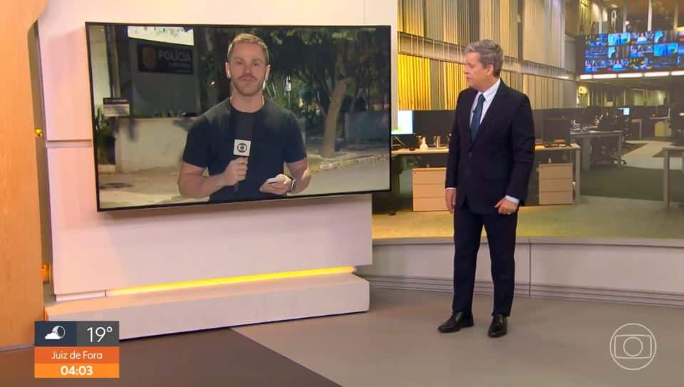 Kovalick, à frente do Hora 1, na Globo (Foto Reprodução/Globoplay)