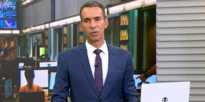 César Tralli no Jornal Hoje (Foto: Reprodução / Globo)