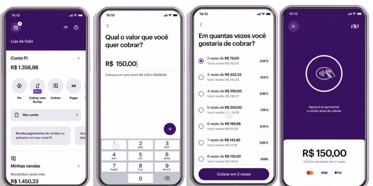 Como efetuar cobrança pelo novo recurso (Foto: Reprodução/ Nubank)