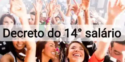 Decreto do 14º salário em vigor hoje (Foto: Canva/ Monatgem - TV Foco)