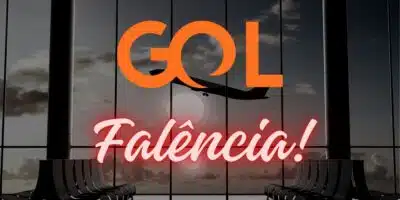Falência e logo da Gol (Reprodução - Internet)