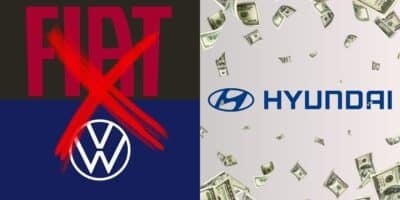 Fiat, Volkswagen e Hyundai - (Reprodução Internet)