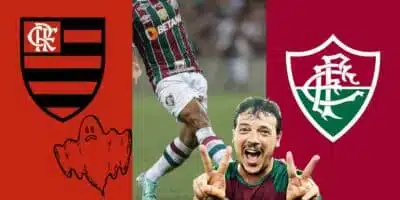 Flamengo aterrorizado, Samuel Xavier, Fluminense e Fernando Diniz - (Reprodução Internet)
