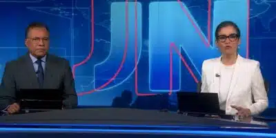 Heraldo Pereira e Renata Vasconcellos no Jornal Nacional (Foto: Reprodução / Globo)