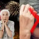 Idosa 60+ soltando fogos e adeus aos cabelos brancos - (Reprodução Internet)