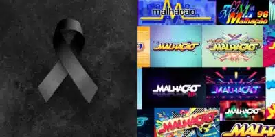 Imagem de luto / Logos de Malhação - Montagem TVFOCO