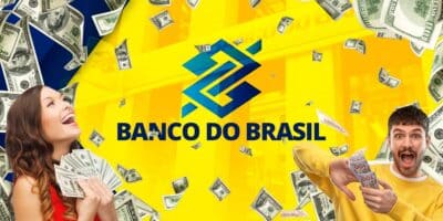 Logo do Banco do Brasil e pessoas com grana extra  (Fotos: Reproduções / Internet / Freepik)