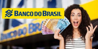 Mulher segurando dinheiro - Banco do Brasil (Foto: Reprodução, Montagem - TV Foco)