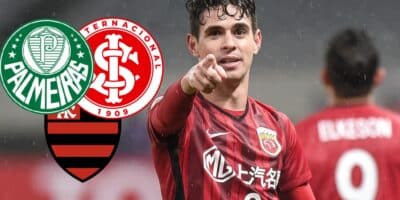 Palmeiras, Inter e Flamengo tem interesse em Oscar (Foto: Reprodução -, Montagem - TV Foco)