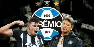 Na mira do Grêmio, Botafogo bate martelo e age às pressas sobre adeus de Tiquinho Soares em 2024