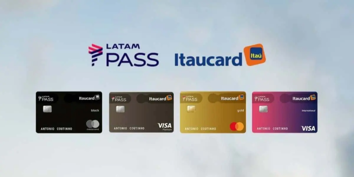 Variantes dos cartões co-branded da LATAM (Foto: Reprodução/ Internet) Variantes dos cartões co-branded da LATAM (Foto: Reprodução/ Internet)