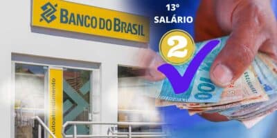 Fachada do Banco do Brasil e homem segurando dinheiro (Foto: Reprodução / Pronatec)