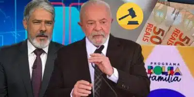 William Bonner, Lula e Bolsa Família (Foto: Reprodução / Globo / GOV)
