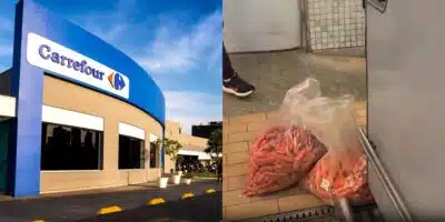 Rival do Carrefour desmascarado por nojeira (Reprodução: Montagem TV Foco)