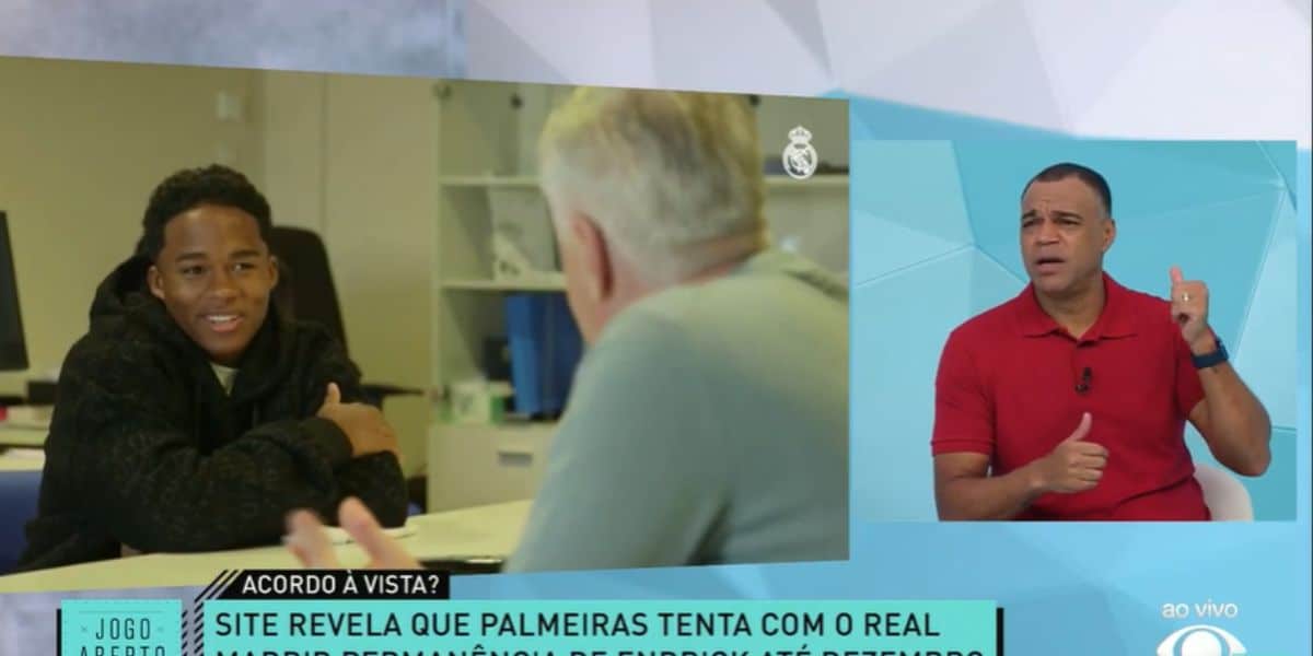 Denílson comenta sobre possível permanência de Endrick (Reprodução: Band)
