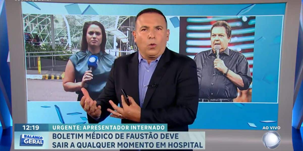 Gottino trouxe as últimas atualizações sobre a internação de Faustão (Reprodução: Record)