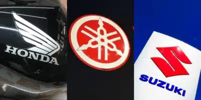 Logo da Honda, Yamaha e Suzuki (Foto: Divulgação)