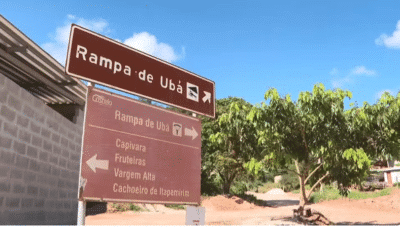 Rampa de Ubá em Castelo, é conhecida internacionalmente por atletas que praticam voo livre - Foto G1