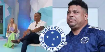 Renata Fan e Denílson cravam momento delicado de Ronaldo no Cruzeiro (Reprodução: Montagem TV Foco)