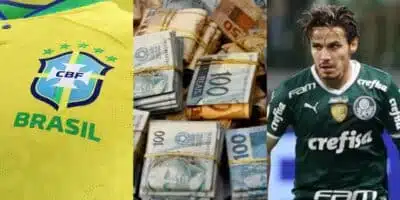 Chegada de joia da seleção é anunciada para saída de Veiga do Palmeiras - Foto: Montagem