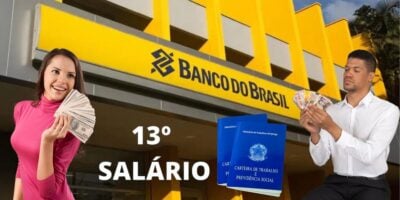 Fachada do Banco do Brasil e trabalhadores de CLTs (Foto: Reprodução / Canva / Montagem TV Foco)