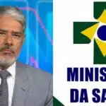 William Bonner deu informação do Ministério da Saúde no Jornal Nacional (Foto: TV Globo)