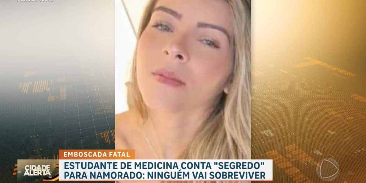 Reportagem do Cidade Alerta, vítima Gabriela de 20 anos (Reprodução/Record)