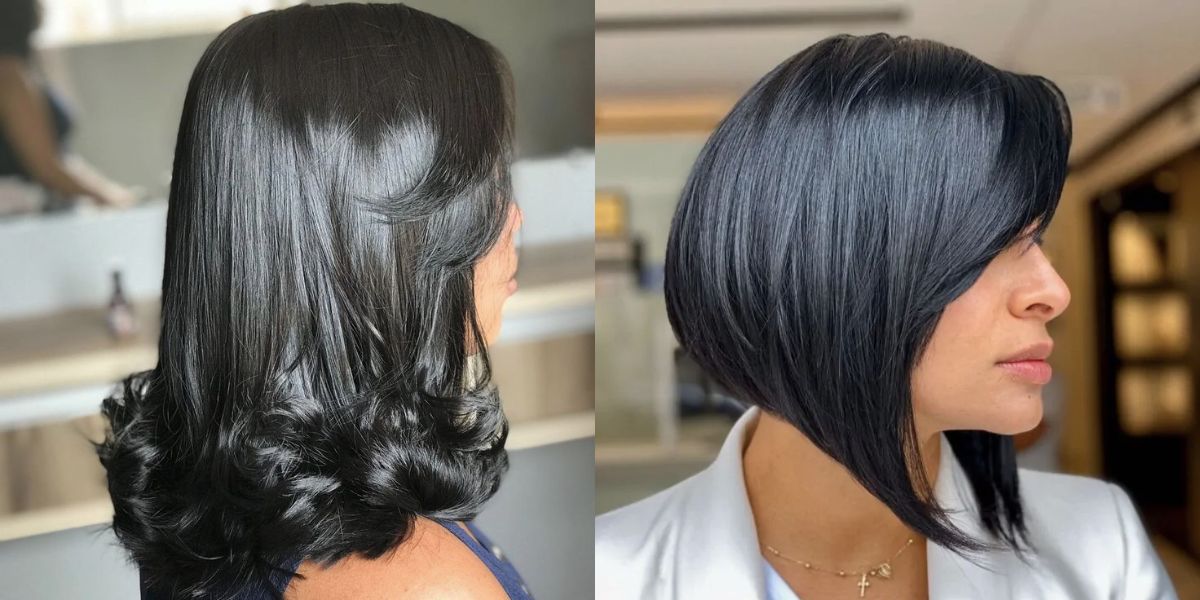 Degradê nas pontas e Chanel de bico com franja alongada (Reprodução/Pinterest)