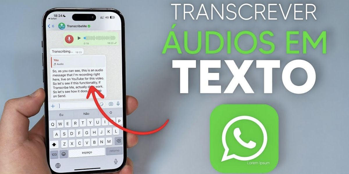 Transcrição no Whatsapp (Reprodução/Youtube)
