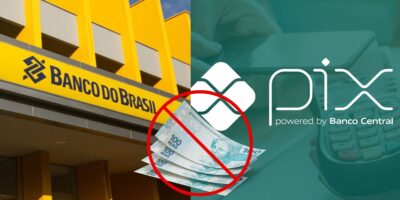 Banco do Brasil e logo do Pix com dinheiro - Foto Reprodução Internet