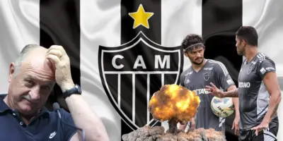 ‘9’ saindo no lugar de Vargas, briga de Hulk e Scarpa e a própria demissão: 3 bombas caem em Felipão no Galo