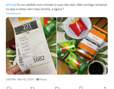 Clientes reclamam do Ifood - Foto: App X