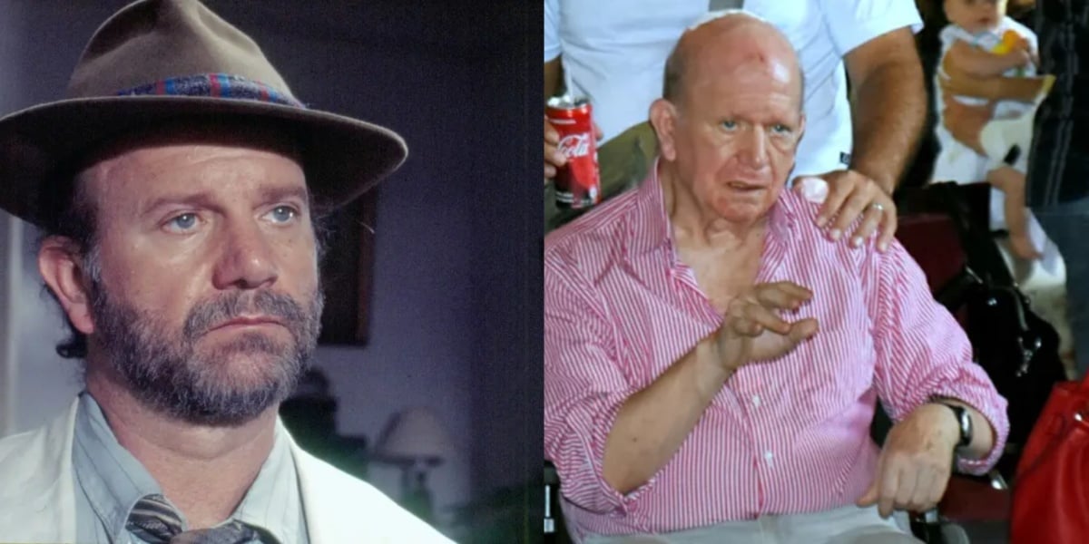 Cecil Thiré em Renascer (esquerda) e na vida real (direita) - Foto: Reprodução/Montagem