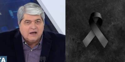 Datena / Imagem de luto - Montagem TVFOCO