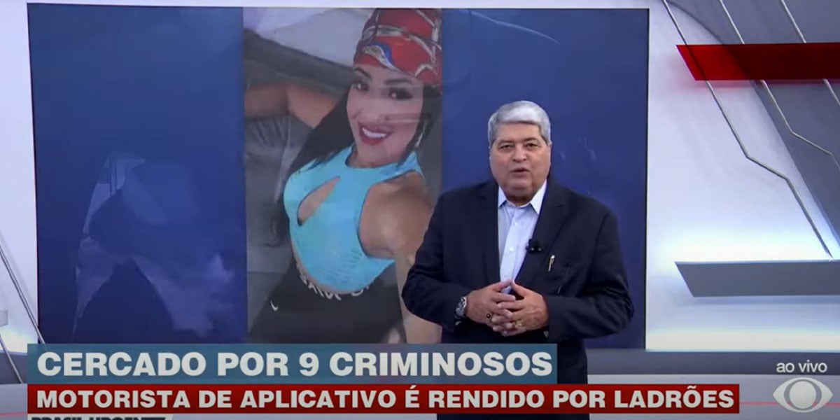 Datena comunica morte na Band (Foto: Reprodução - Band)