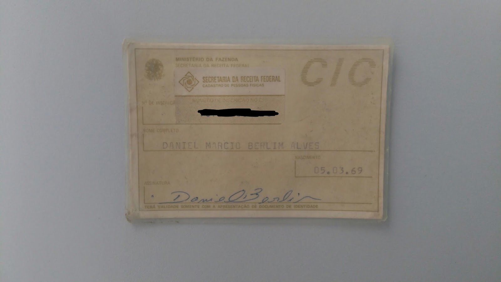Documento CIC - Foto Internet