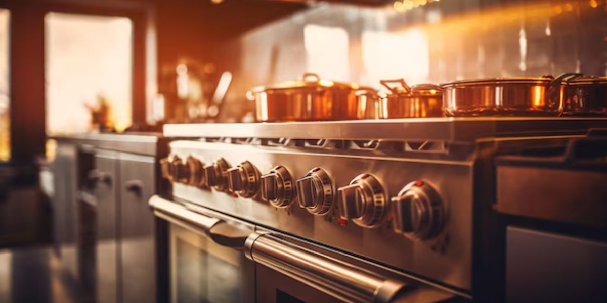 Fogão de cozinha com panelas (Foto: Reprodução / Freepik)