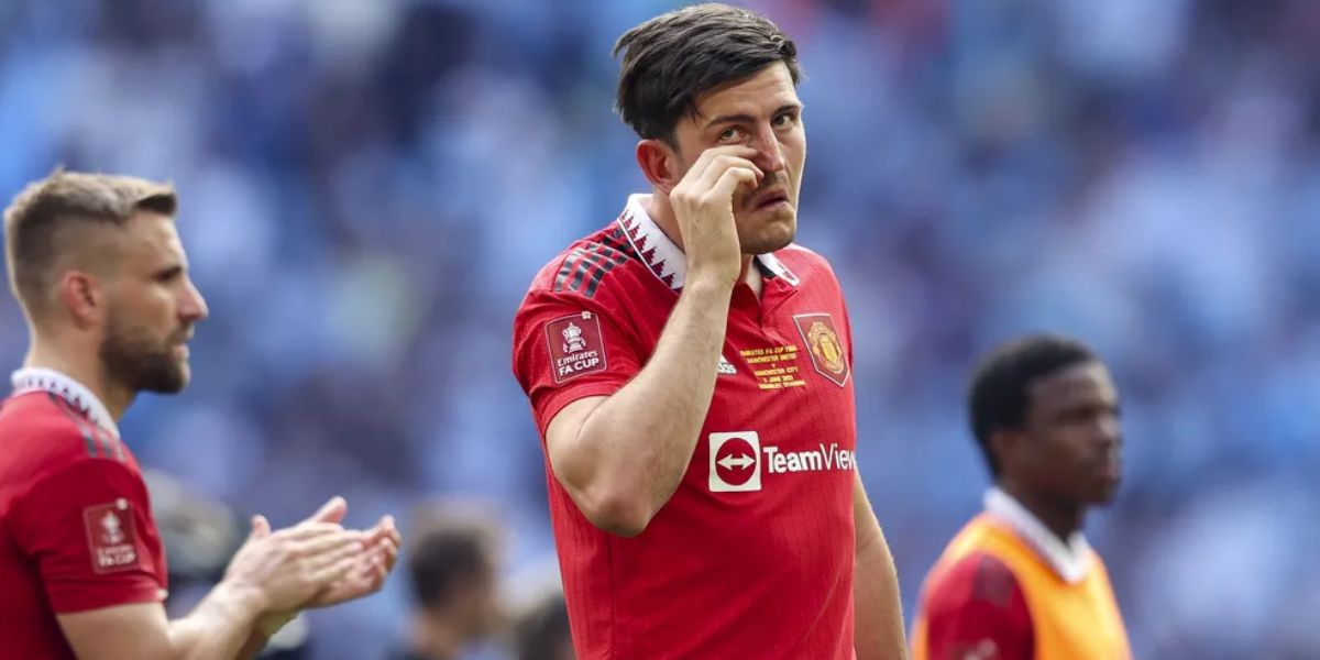 Zagueiro Harry Maguire não é mais o capitão do Manchester United — Foto: Getty Images
