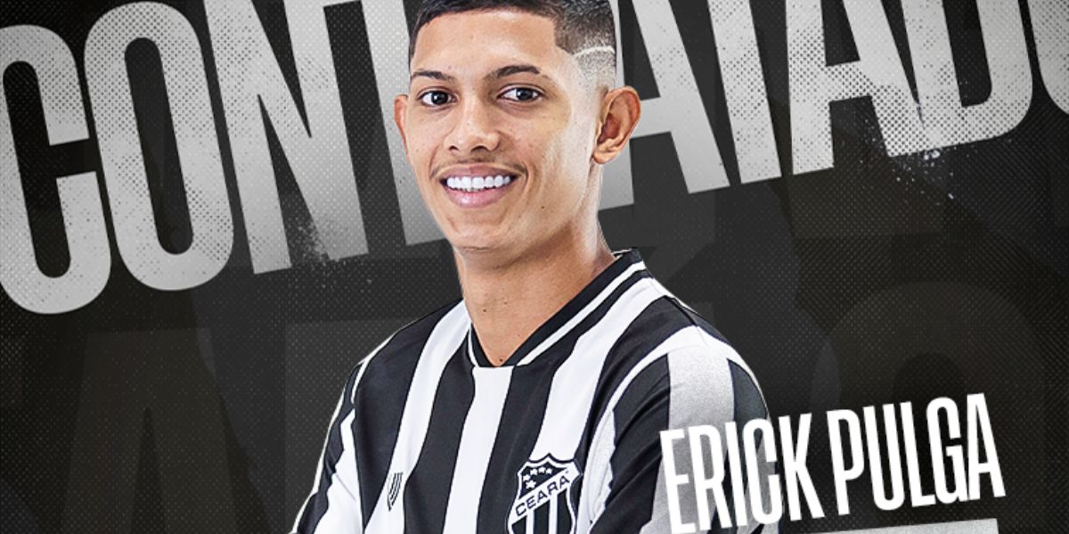 Erick Pulga quando chegou no Ceará  - Foto: Divulgação/CearaSC.com