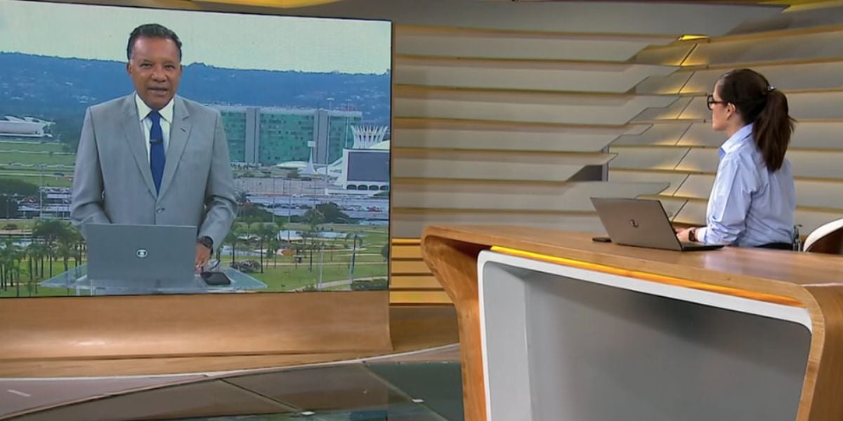 Heraldo Pereira e Ana Luiza Guimarães no Bom Dia Brasil (Foto: Reprodução / Globo)