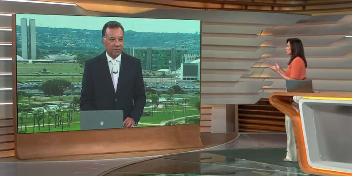 Heraldo Pereira e Ana Paula Araújo no Bom Dia Brasil (Foto: Reprodução / Globo)