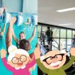Hidroginástica e atividades de academia do Sesc para idosos (Foto Reprodução/Montagem/Tv Foco)