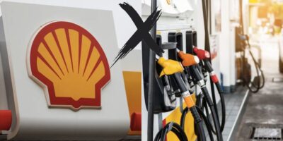 Logo da Shell e posto de gasolina (Fotos: Reproduções / May James / Freepik / Montagem)