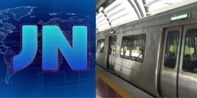 Logo do Jornal Nacional / Metrô do Rio de Janeiro - Montagem TVFOCO