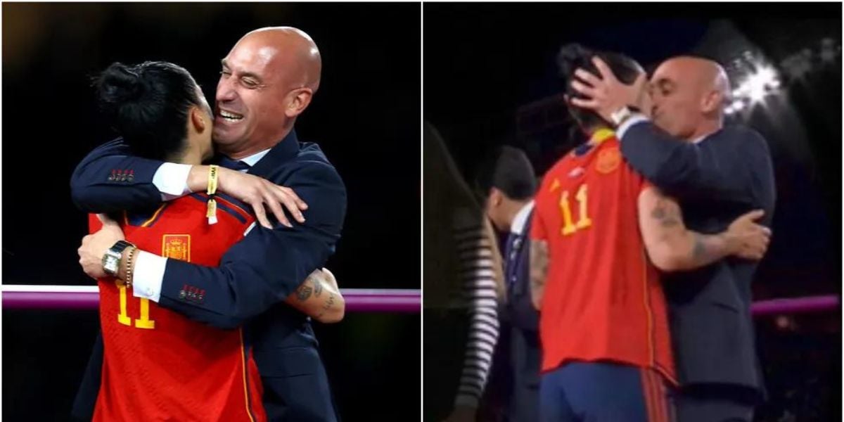O ex Presidente da Federação Espanhola beijou a atleta Jenni Hermoso sem o consentimento da mesma (Foto Reprodução/Terra)