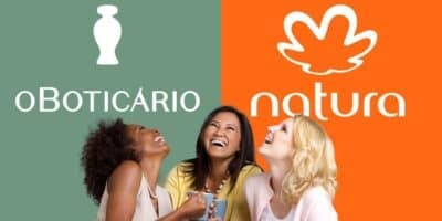 Mulheres apaixonantes e logo do Boticário e da Natura- Montagem TVFOCO