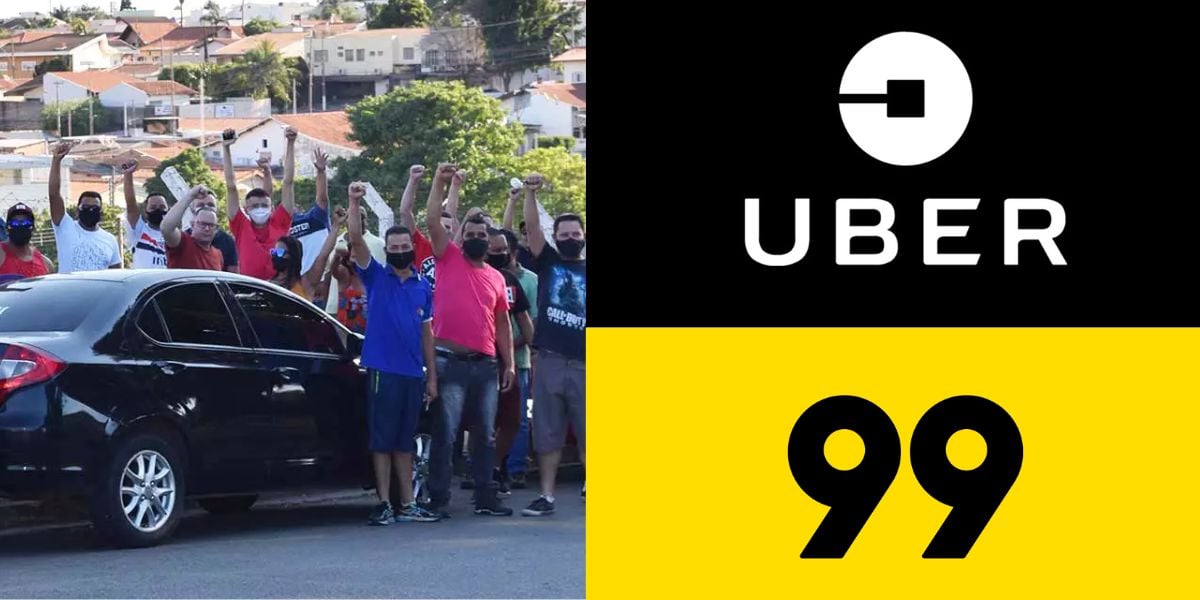 Paralisação e Uber com 99 - Foto Reprodução Internet